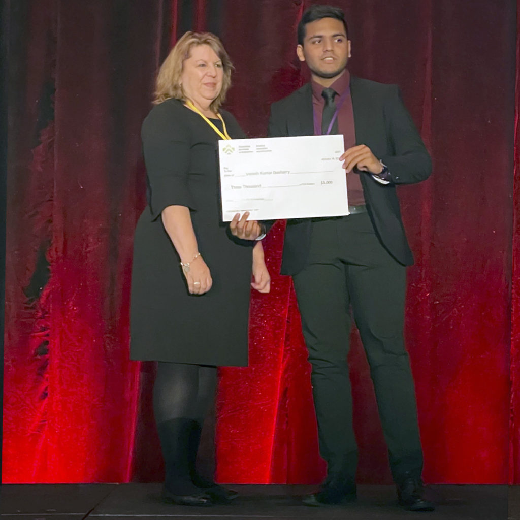 Varesh Kumar Beeharry, qui étudie à l’Université de l’Île-du-Prince-Édouard. 