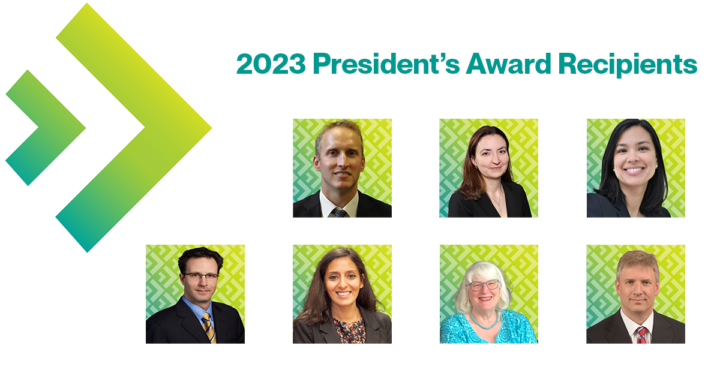 Image with 2023 President's awards recipients